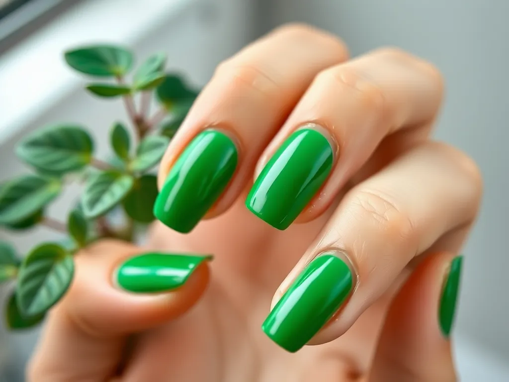 Pomysł na zielone paznokcie  – inspiracje