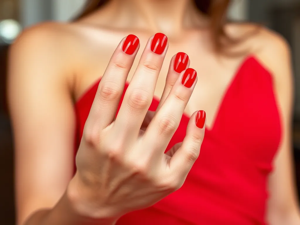 Jakie paznokcie do czerwonej sukienki?