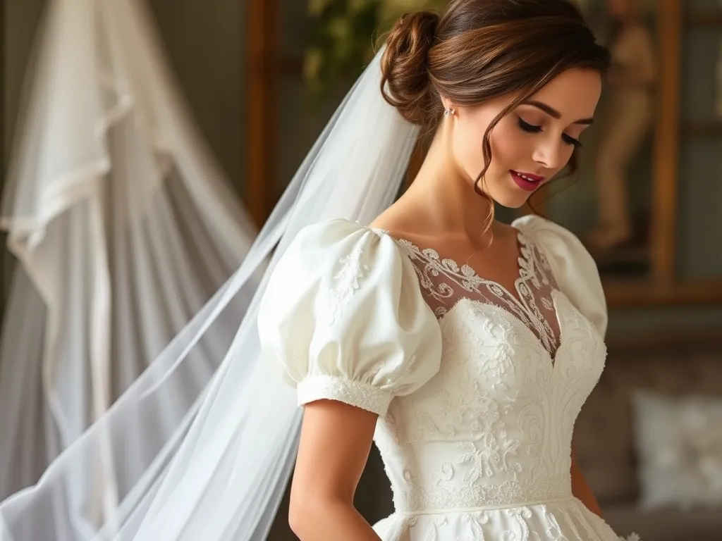 Suknia ślubna z bufiastymi rękawami – poradnik zakupowy