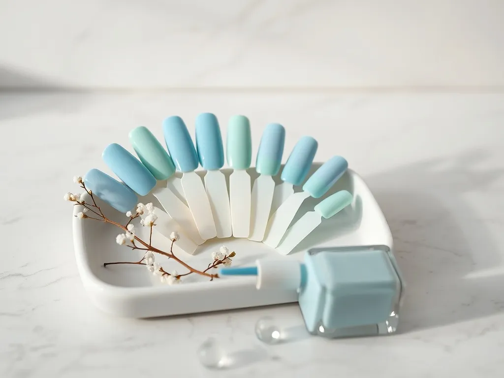 Paznokcie błękitne pastelowe – inspiracje i stylizacje