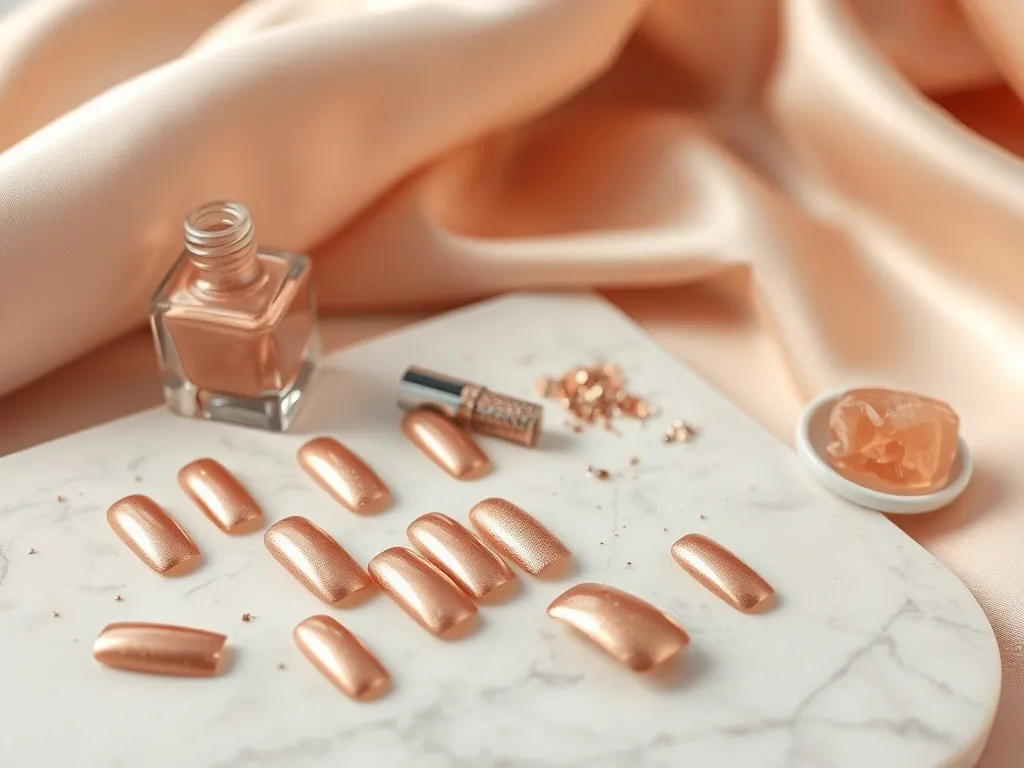 Paznokcie różowe złoto – eleganckie stylizacje i inspiracje