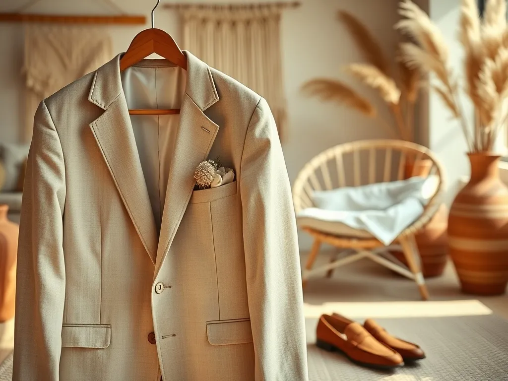 Garnitur ślubny beżowy boho – styl, materiały i jak dobrać?