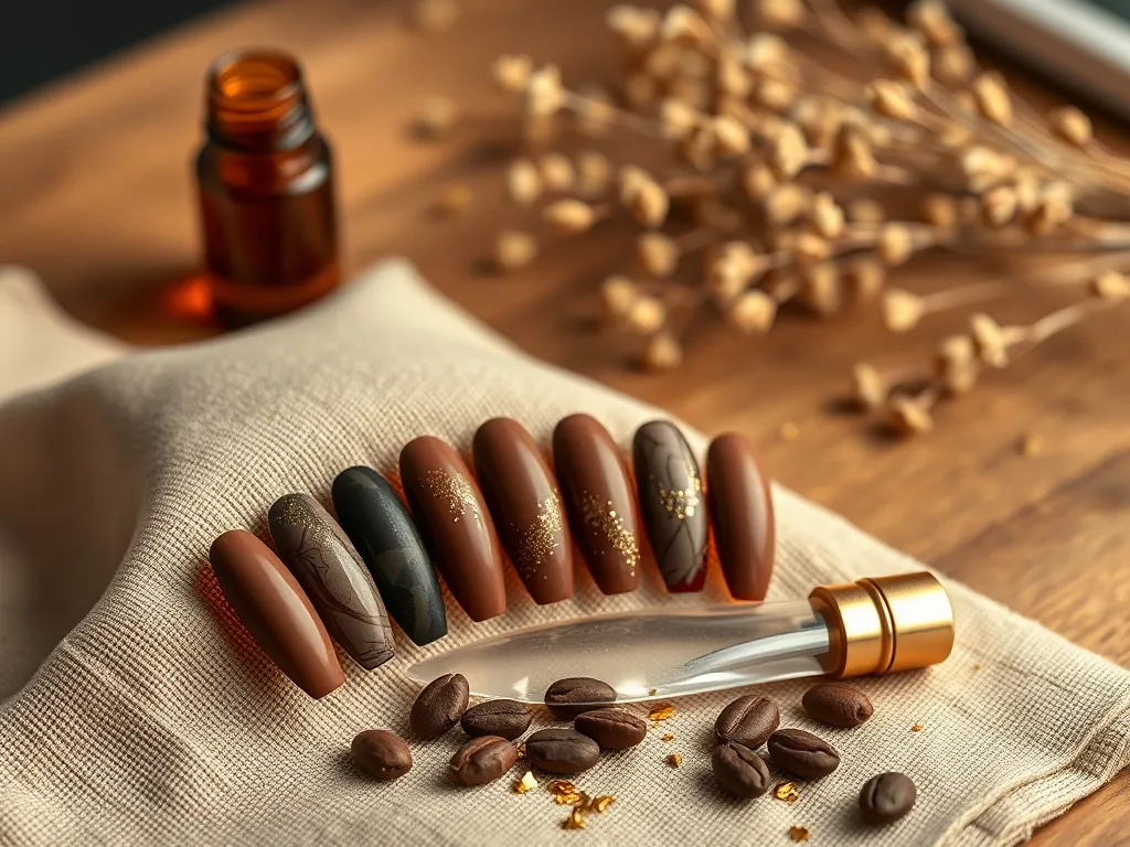 Modne paznokcie czekoladowy brąz – pomysły i inspiracje