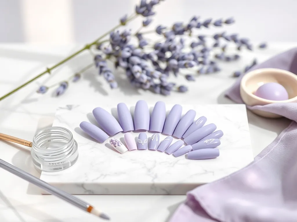 Paznokcie liliowe matowe – modne wzory i pielęgnacja
