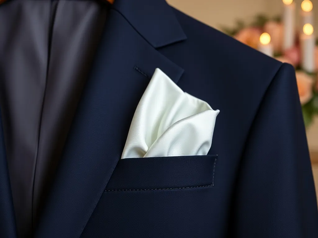 Poszetka do garnituru ślubnego jak złożyć?