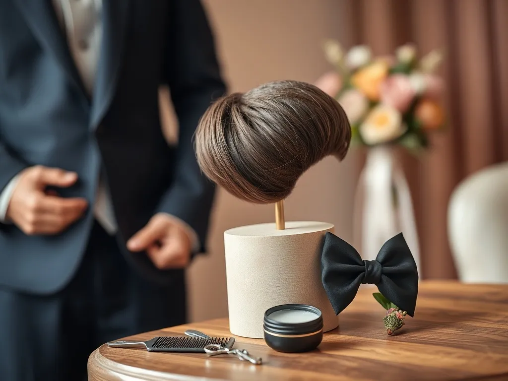 Fryzura męska ślubna do okrągłej twarzy – jak ją dobrać?