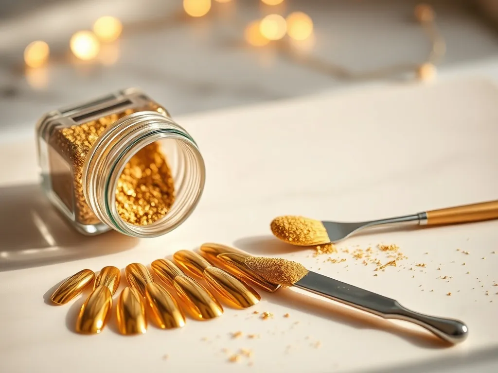 Paznokcie złote chromowane – inspiracje i porady stylizacji