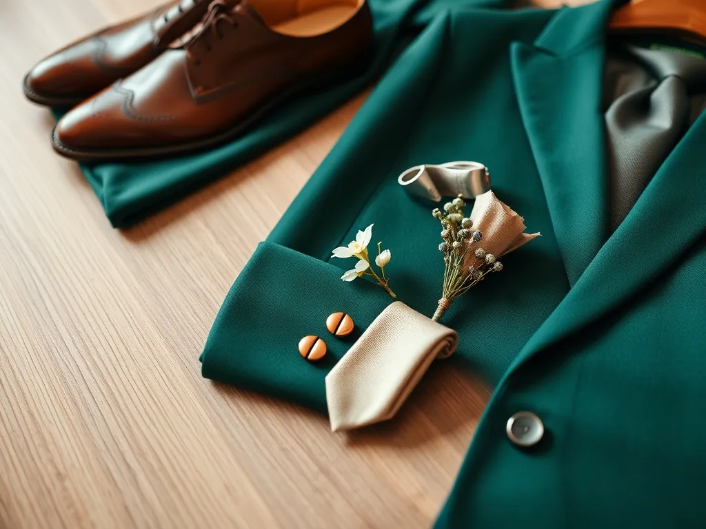 Garnitur ślubny butelkowa zieleń – jak dobrać dodatki?