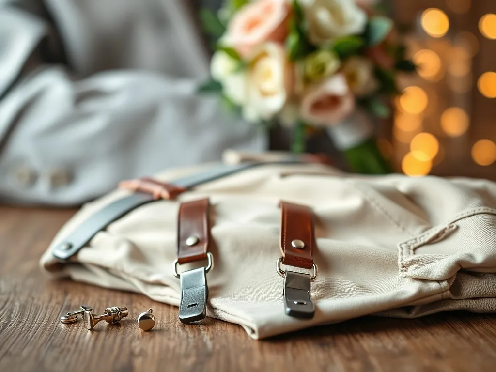Szelki do garnituru ślubnego - styl i jak je nosić?