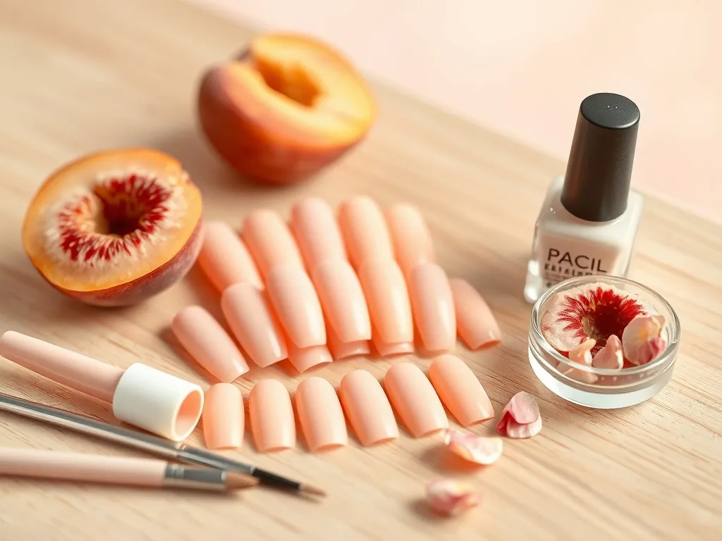 Paznokcie brzoskwiniowe delikatne, inspiracje i porady